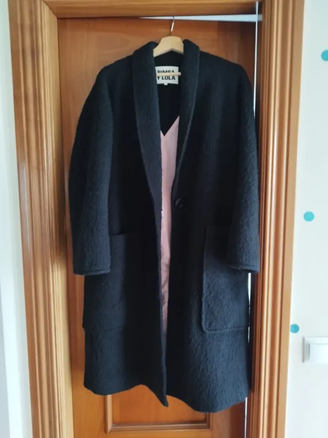 Abrigo Oversize Bimba y Lola Talla S en perfecto e
