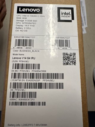 Portátil Lenovo V14 G4 Nuevo A ESTRENA(Precintado)
