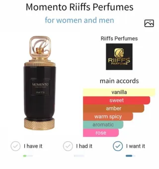 MOMENTO RIFFS PERFUME ARABE