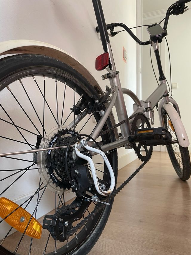 Bicicleta Plegable Plata