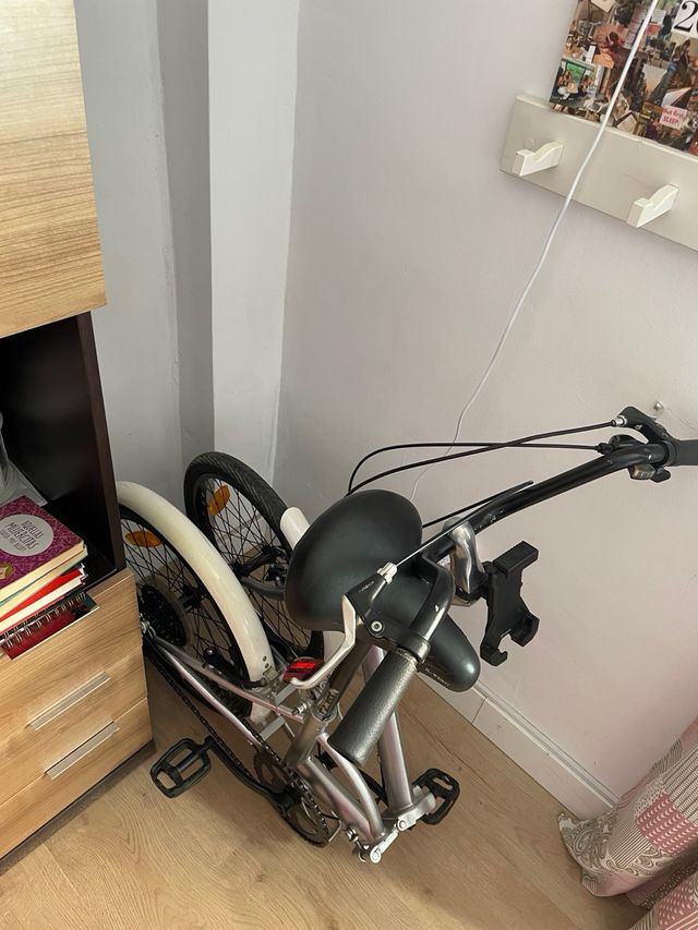 Bicicleta Plegable Plata