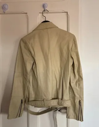 Cazadora de piel auténtica 10beige