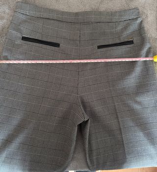 Pantalón vestir cuadros gris
