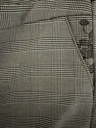 Pantalón vestir cuadros gris