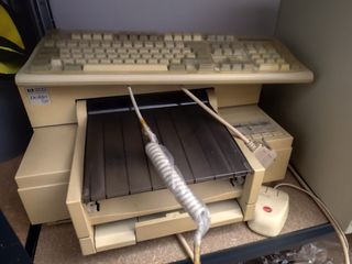 Kit Ordenador Antiguo Beige/Blanco