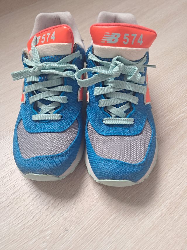 New Balance 574 Playeras Azul Naranja