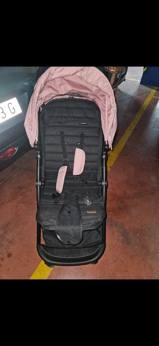 Silla de paseo bebé rosa