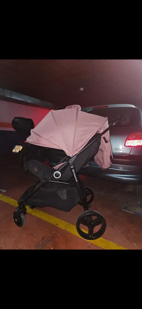 Silla de paseo bebé rosa