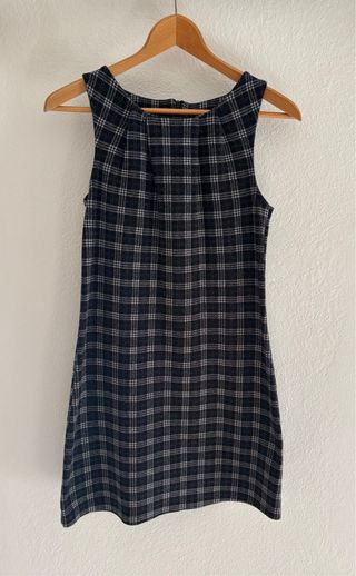 Vestito a quadri nero e grigio Nuna Lie