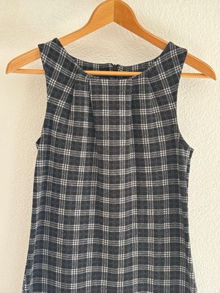 Vestito a quadri nero e grigio Nuna Lie