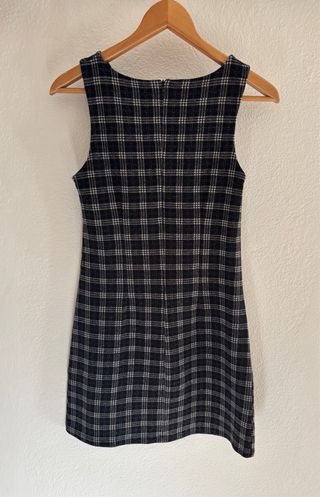 Vestito a quadri nero e grigio Nuna Lie