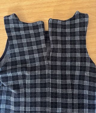 Vestito a quadri nero e grigio Nuna Lie