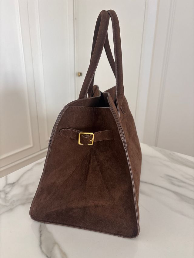 Bolso Piel Vegana Marrón 38x27x22cm