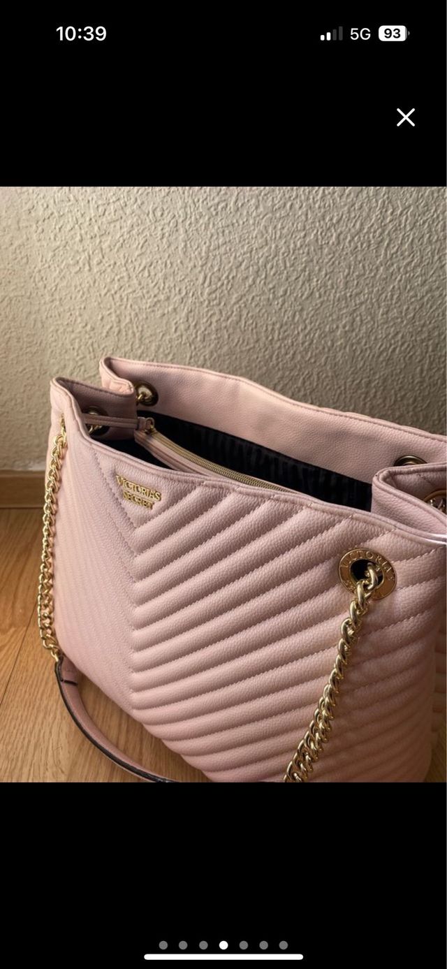 Bolso Victoria's Secret Rosa Grande Acolchado