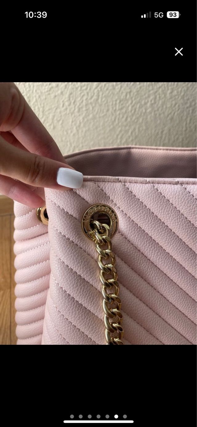 Bolso Victoria's Secret Rosa Grande Acolchado