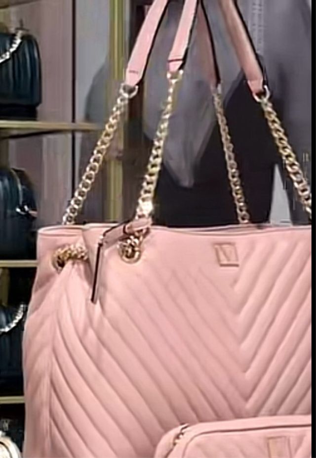 Bolso Victoria's Secret Rosa Grande Acolchado