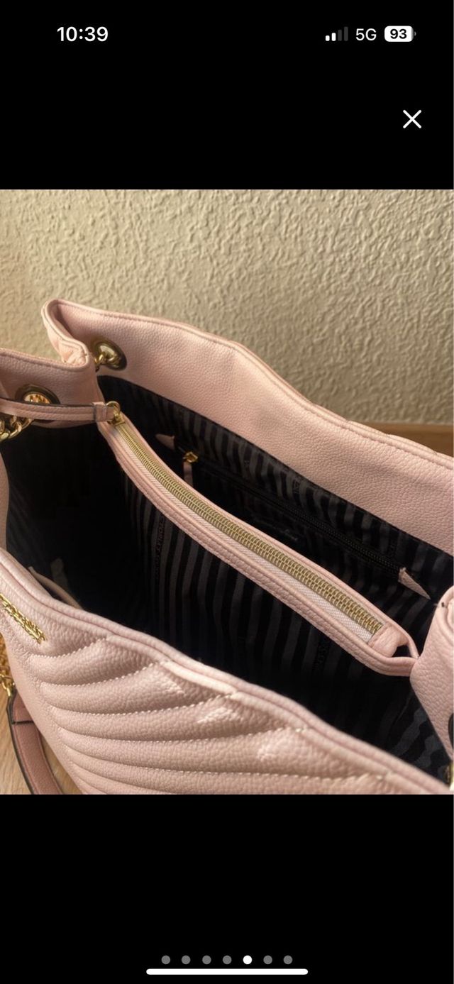 Bolso Victoria's Secret Rosa Grande Acolchado