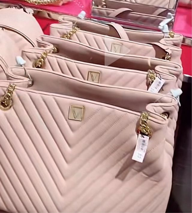 Bolso Victoria's Secret Rosa Grande Acolchado