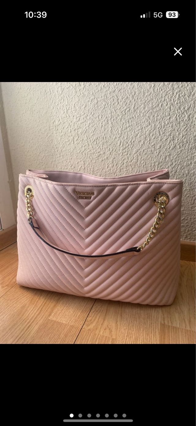 Bolso Victoria's Secret Rosa Grande Acolchado