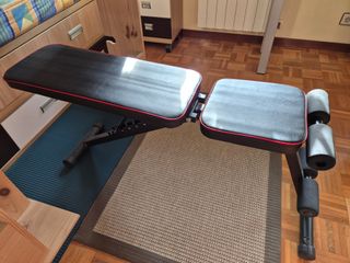 Banco de pesas y soporte para barra