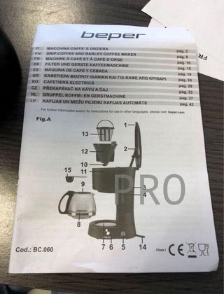 Cafetera Americana BEPER BC.060