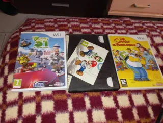 Lote  3Juegos Wii: Planet 51 y Los Simpsons, Mario