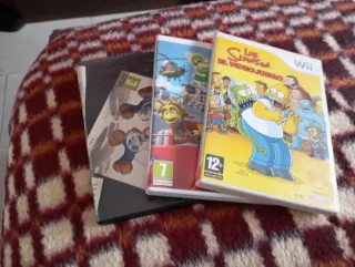 Lote  3Juegos Wii: Planet 51 y Los Simpsons, Mario