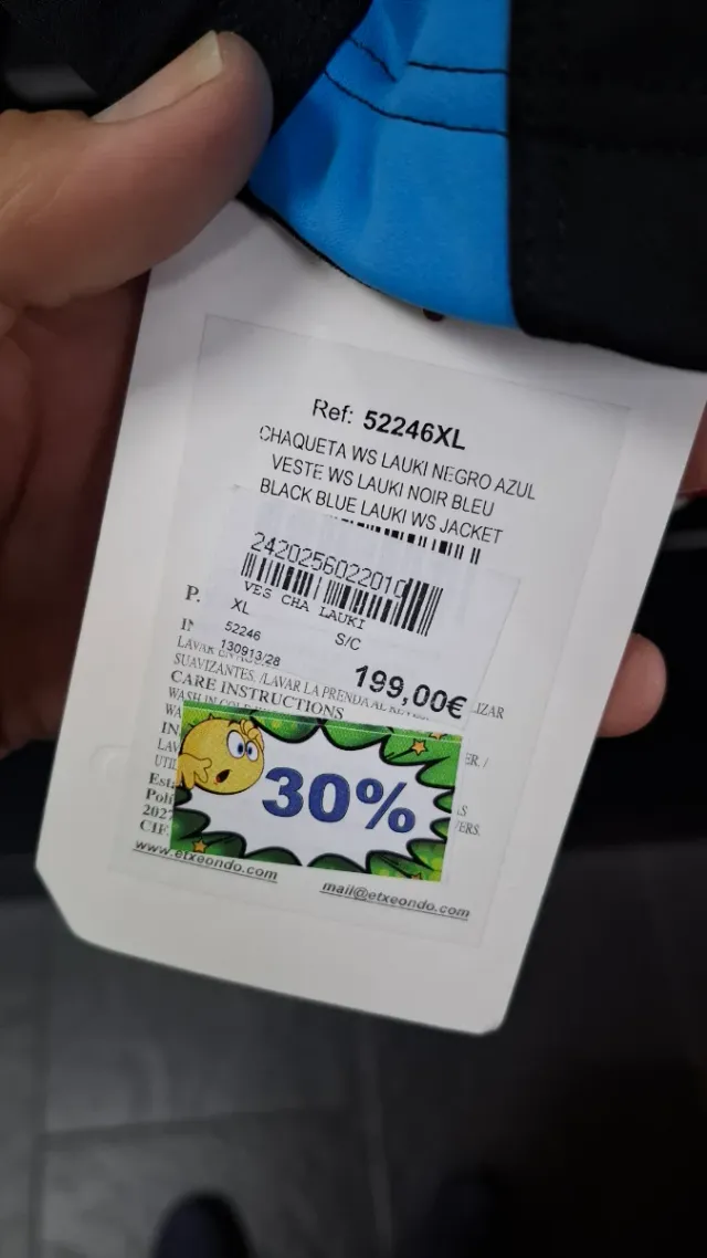 Chaqueta Etxeondo Lauki Talla XL