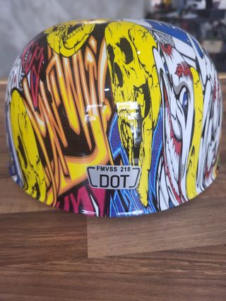 Casco retro de diseño cara abierta