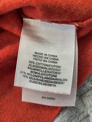Jersey Liz Claiborne Salmón/Terracota Talla S