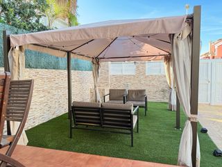 Pérgola, cenador, carpa 3x4m Beige y Gris