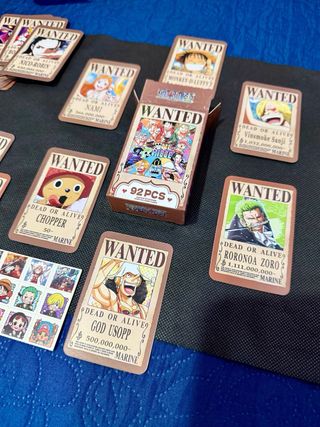 One Piece – 60 card + 32 sticker Wanted 92 Pcs