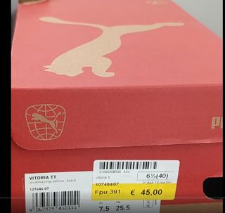 Scarpe Puma Calcetto n. 40 Blu/Giallo