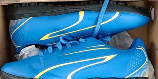 Scarpe Puma Calcetto n. 40 Blu/Giallo