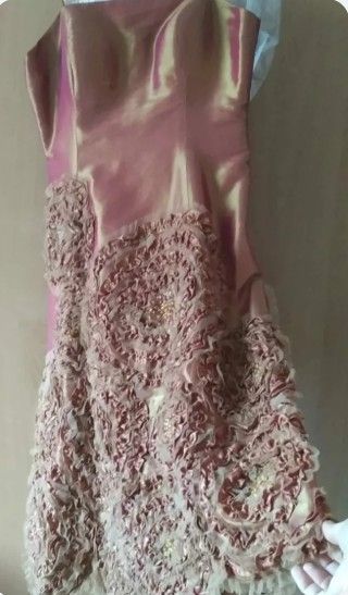Vestido de fiesta CABOTINE oro rosa
