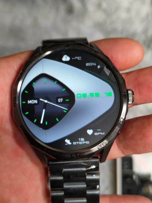 Smartwatch 1.85 Negro acero inoxidable