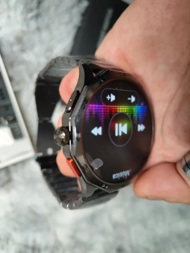 Smartwatch 1.85 Negro acero inoxidable