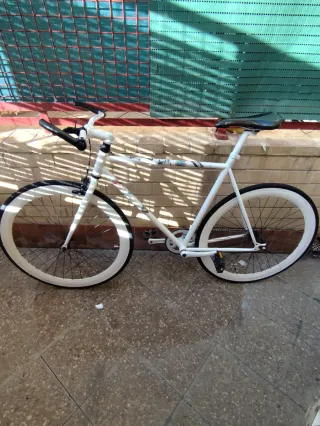 Bicicleta Fixie Blanca