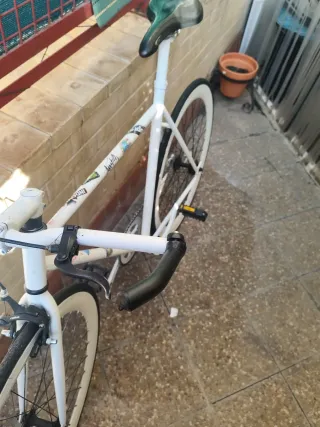 Bicicleta Fixie Blanca
