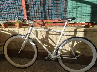 Bicicleta Fixie Blanca