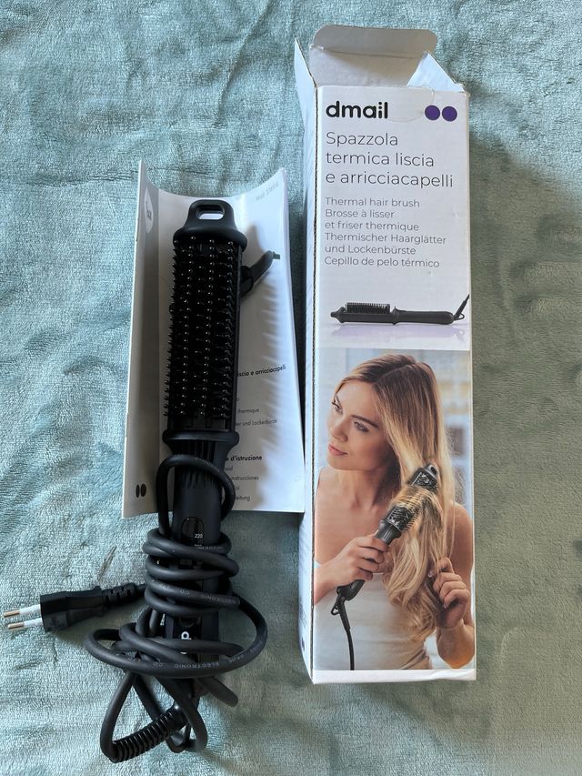 Cepillo térmico dmail para alisar y rizar