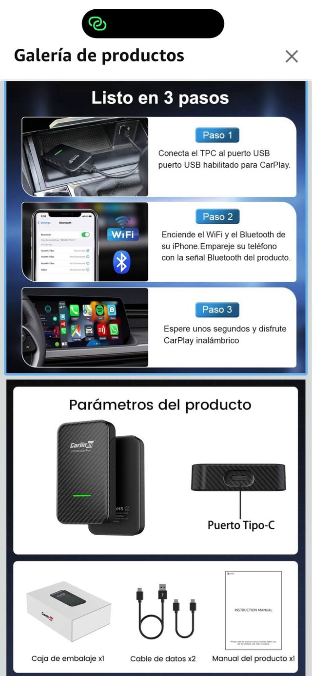 carlinkit. CarPlay inalámbrico para el coche