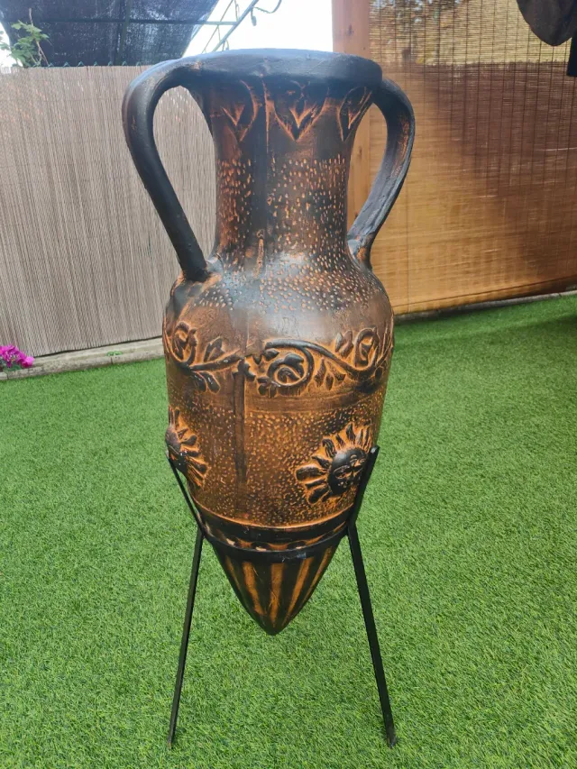 Ánfora Decorativa Jardín Cerámica