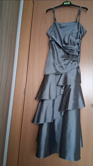 Vestido MIUSOL azul talla m Vestido fiesta  gris