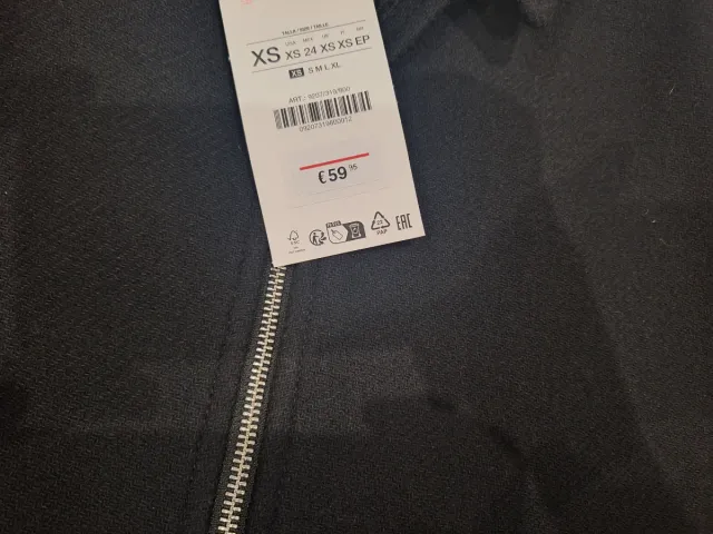 Chaqueta Zara Negra Talla XS
