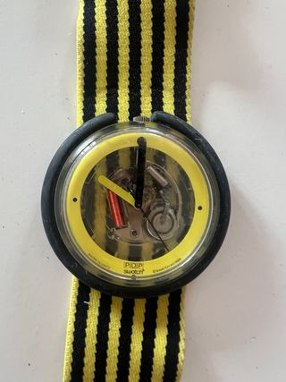 Swatch Pop Yellow Zebra 1989