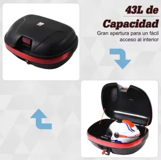 Baúl Moto 43L Negro