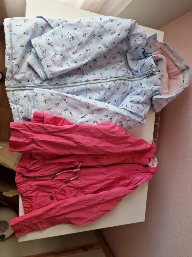 Chaqueta floral azul 6-7 años