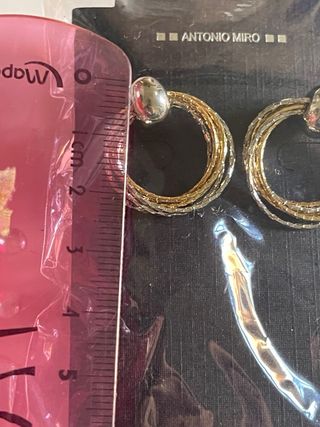 Pendientes Antonio Miró Dorados y Plateados