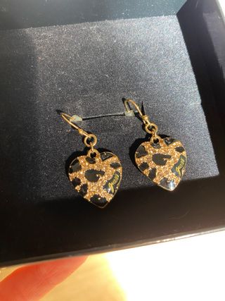 Pendientes Guess Corazón Animal Print